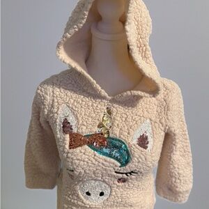 Miss Chievous Cream Hoodie with Sequin Accents